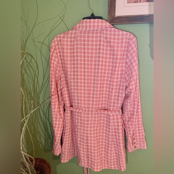 Free People Olivia Gingham Double Breasted Blazer - Picture 5 of 7